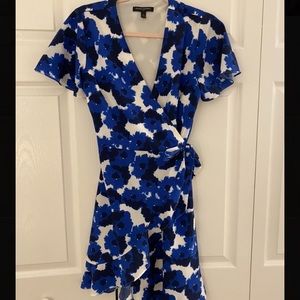 Banana Republic floral wrap dress